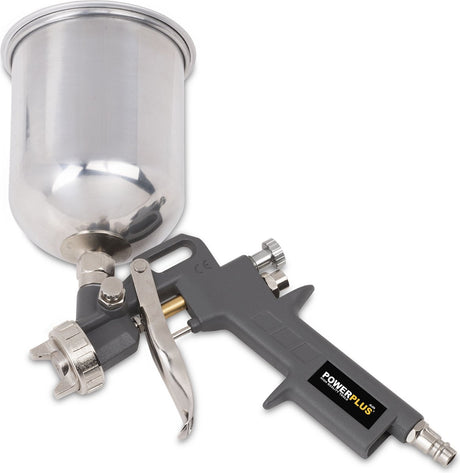 Powerplus powair0105 pneumatisk malerpistol - malersprøjte - max. tryk: 4bar - 600ml topkop - spraybredde 160-240mm