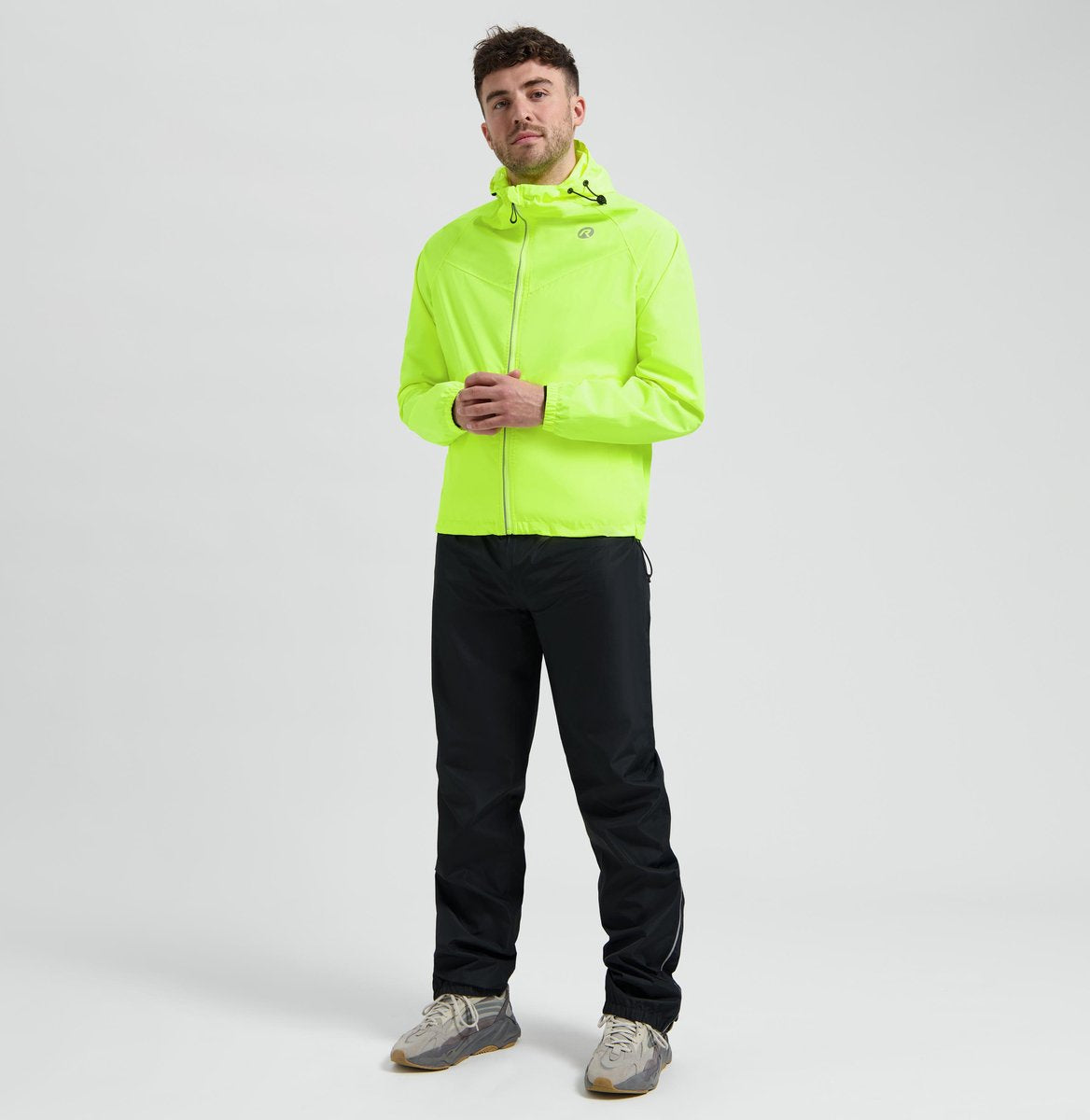 Rogelli commuter core regenpak unisex - waterdicht - fluorgeel - m