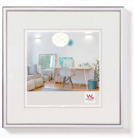Walther new lifestyle - plastramme - fotostørrelse 30x30 cm - sølv