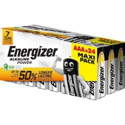 Batterier energigiver alkalisk power lr03 aaa 24 stk
