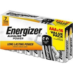 Batterier energigiver alkalisk power lr03 aaa 16 stk