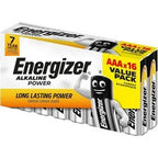 Batterier energigiver alkalisk power lr03 aaa 16 stk
