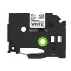 Etikettape rillstab tze231 sort, hvid