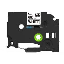 Etikettape rillstab o211 sort, hvid
