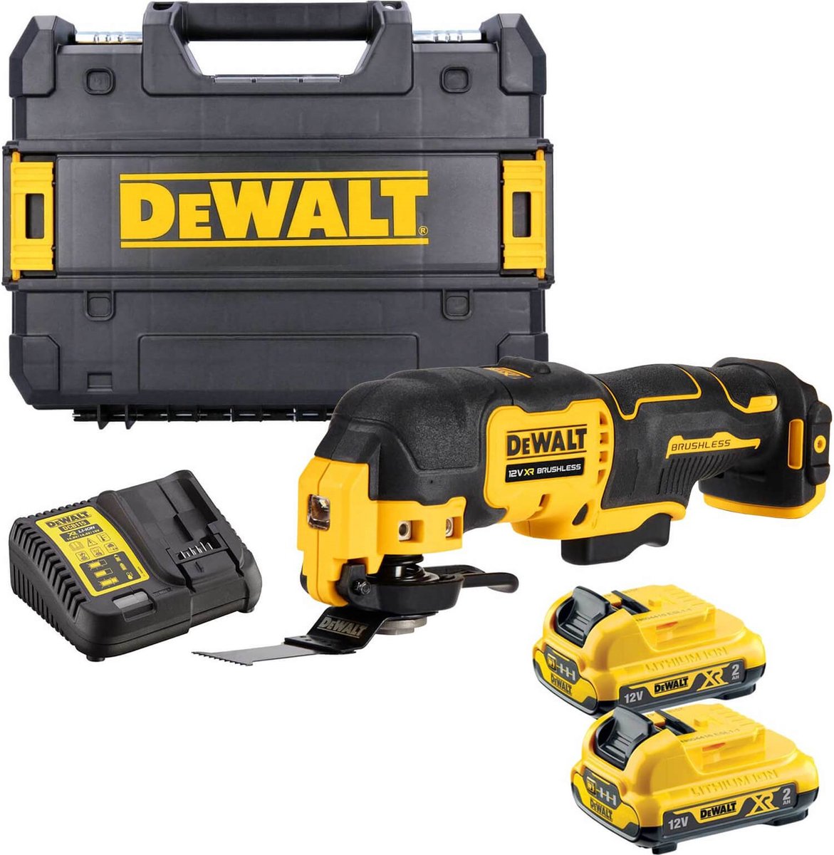 Dewalt dcs353d2 batteri multiværktøj + tilbehør 12v xr 2.0ah i tstak