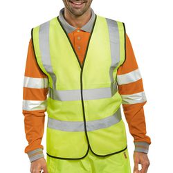 Vest b set hi-vis gul 3xl
