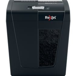 Rexel secure x10 lydløs papirmakulator - p4 makulerer - op til 10 ark - 18l - sort