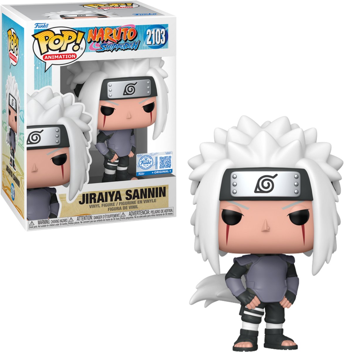 Funko pop! animation: naruto - jiraiya sannin #2103 eksklusiv specialudgave