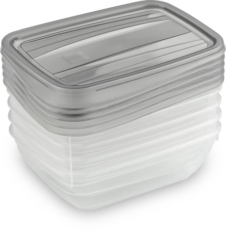 Curver vedo madbeholdere sæt 5x0,5l - 16x12x4,5 cm - gennemsigtig