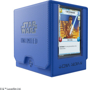 Gamegenic star wars unlimited twin suns deck pod blue - deckbox - tokenbox - for star wars unlimited -