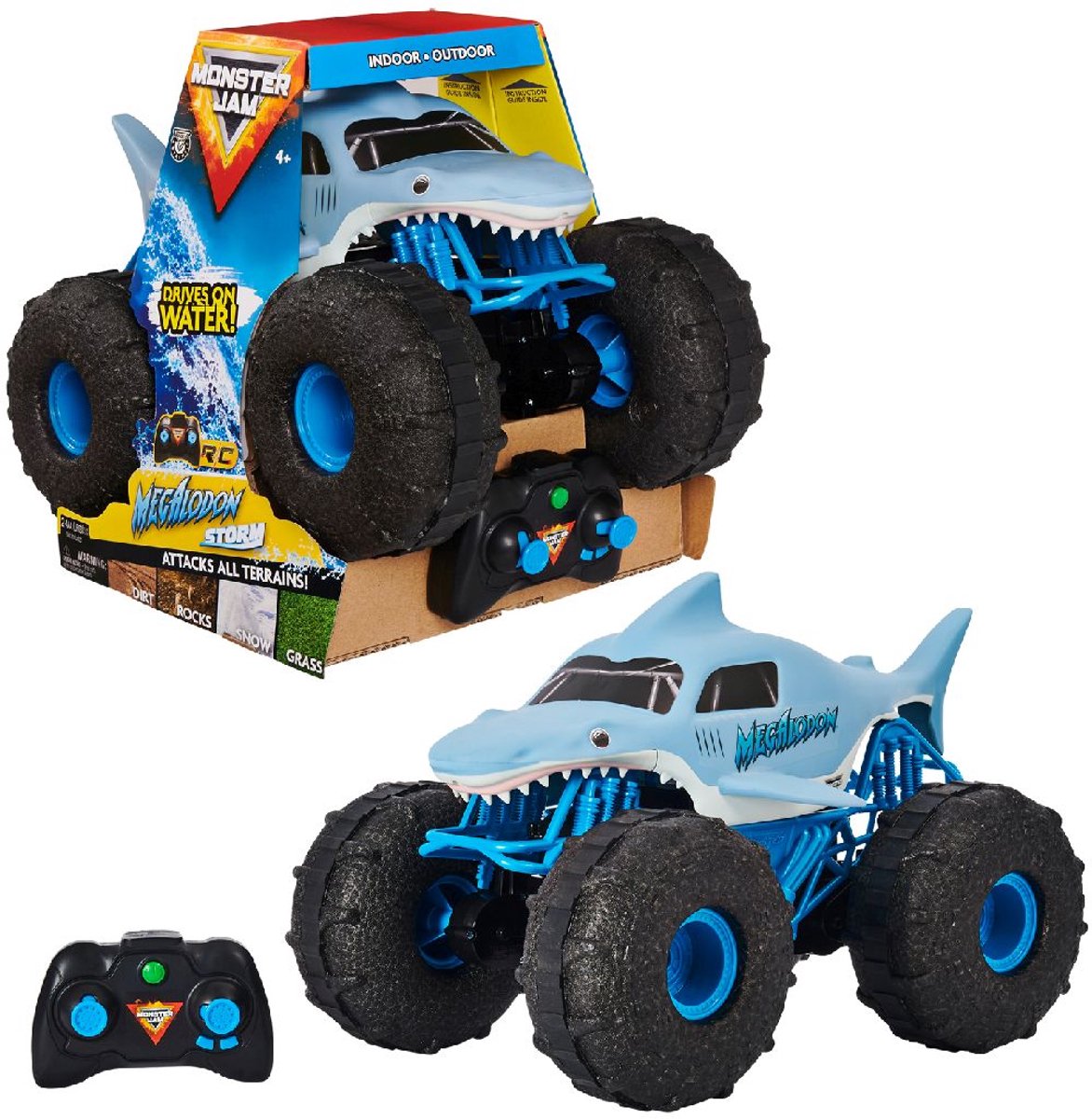 Spinmaster radiostyret bilmonster jam megalodon storm