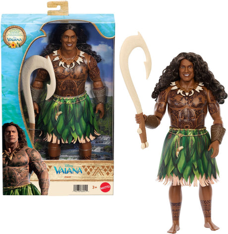 Disney vaiana maui dukke med outfit, der kan tages af og på og 4 tilbehør - inspireret af en live-action film