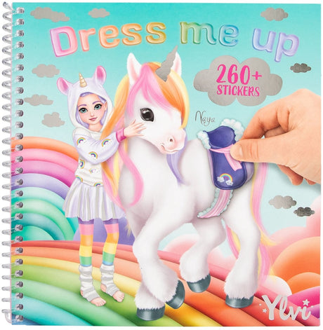 Umærket sans marque ylvi dress me up klistermærkebog (6558941)