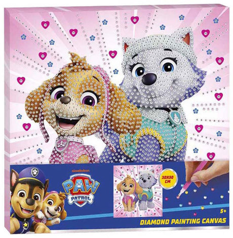 Creative craft group paw patrol diamond painting canvas - 30x30cm