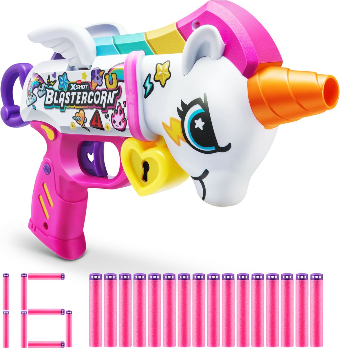 Xshot - blastercorn (inkl. 16 pile) fra zuru - toy blaster