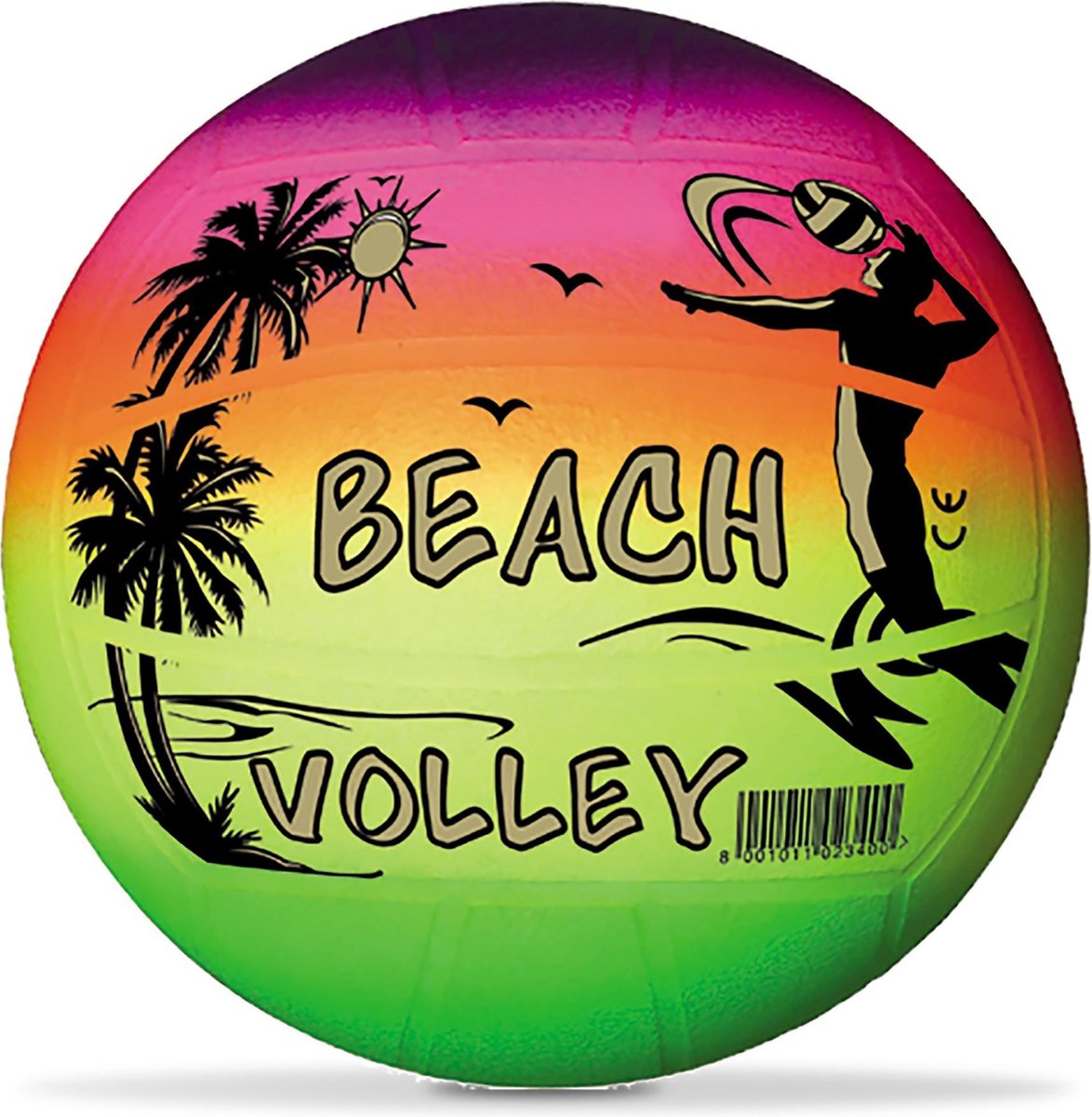 Gratis og nem mondo volleyball regnbue, 23cm