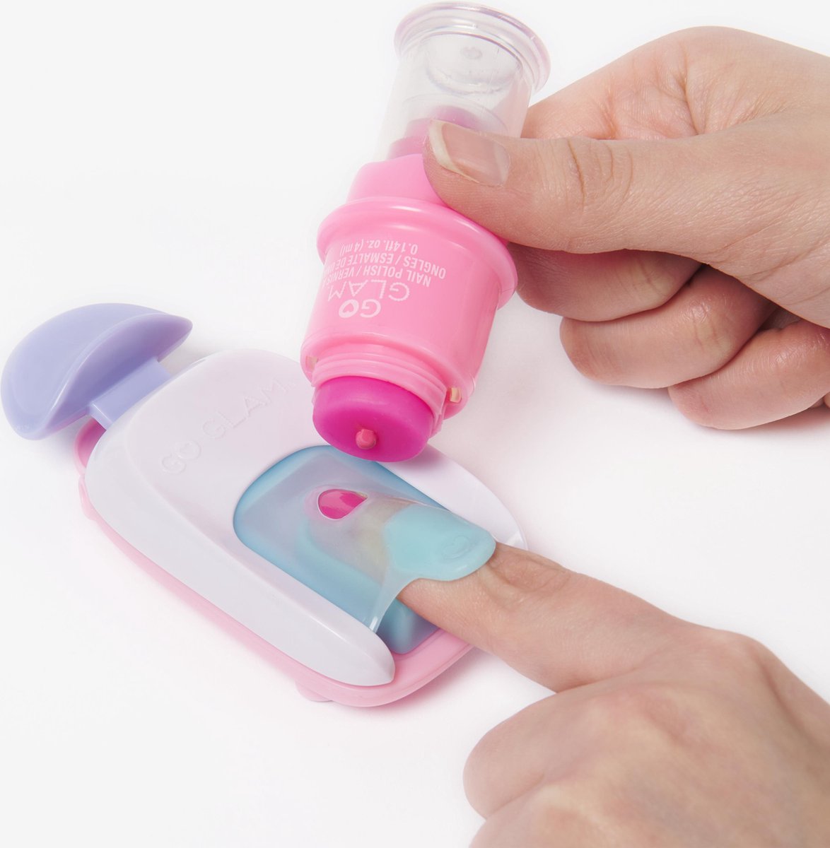 Cool maker - go glam neglestudie - style 200 negle med 4 designs 2 neglelak applikatorer og neglemaske - manicure sæt