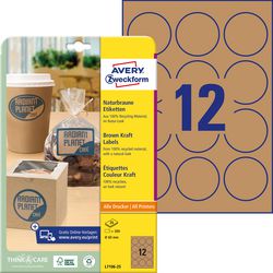 Etiketter avery l7106-25 300 labels ø60 mm