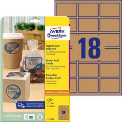 Etiketter avery l7110-25 62 x 42 mm