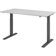Bach siddestående skrivebordshammer vxmka16 5 g grå 1600 x 800 mm