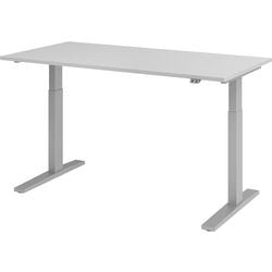 Bach siddestående skrivebordshammer vxmka16 5 s grå 1600 x 800 mm