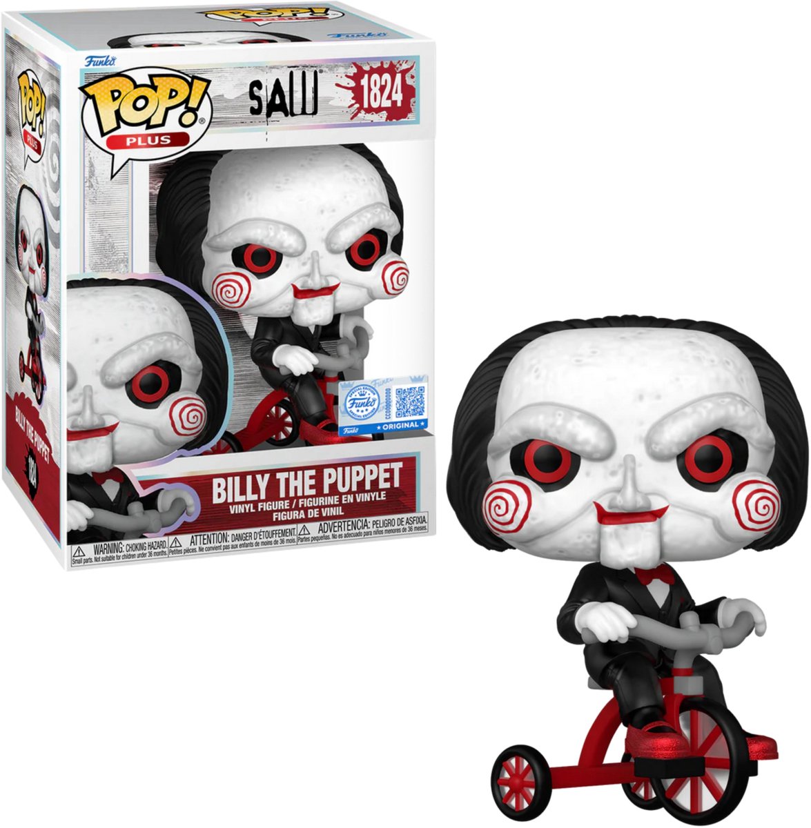 Funko pop! - plus: så - marionetten billy på trehjulet cykel #1824 - eksklusiv udgave