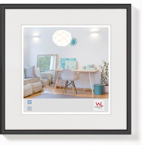 Walther new lifestyle - plastramme - fotostørrelse 20x20 cm - sort