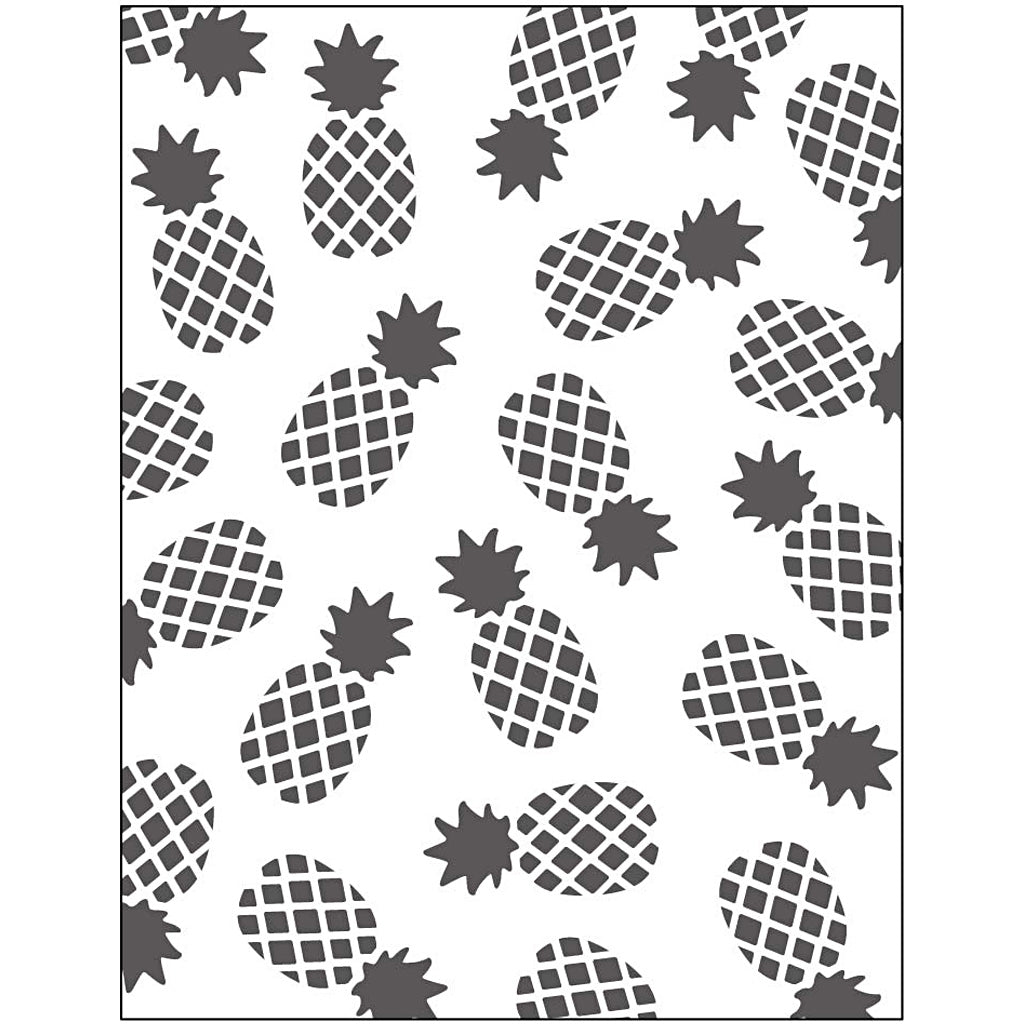 Prægemappe, ananas, størrelse 11x14 cm, tykkelse 2 mm, 1 stk.