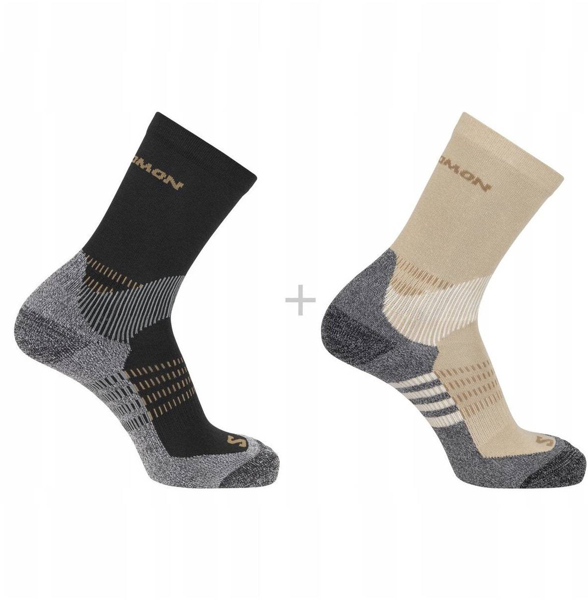 Salomon - x ultra access crew sokker | 2-pak | sokker | str m 39-41 - sandsort