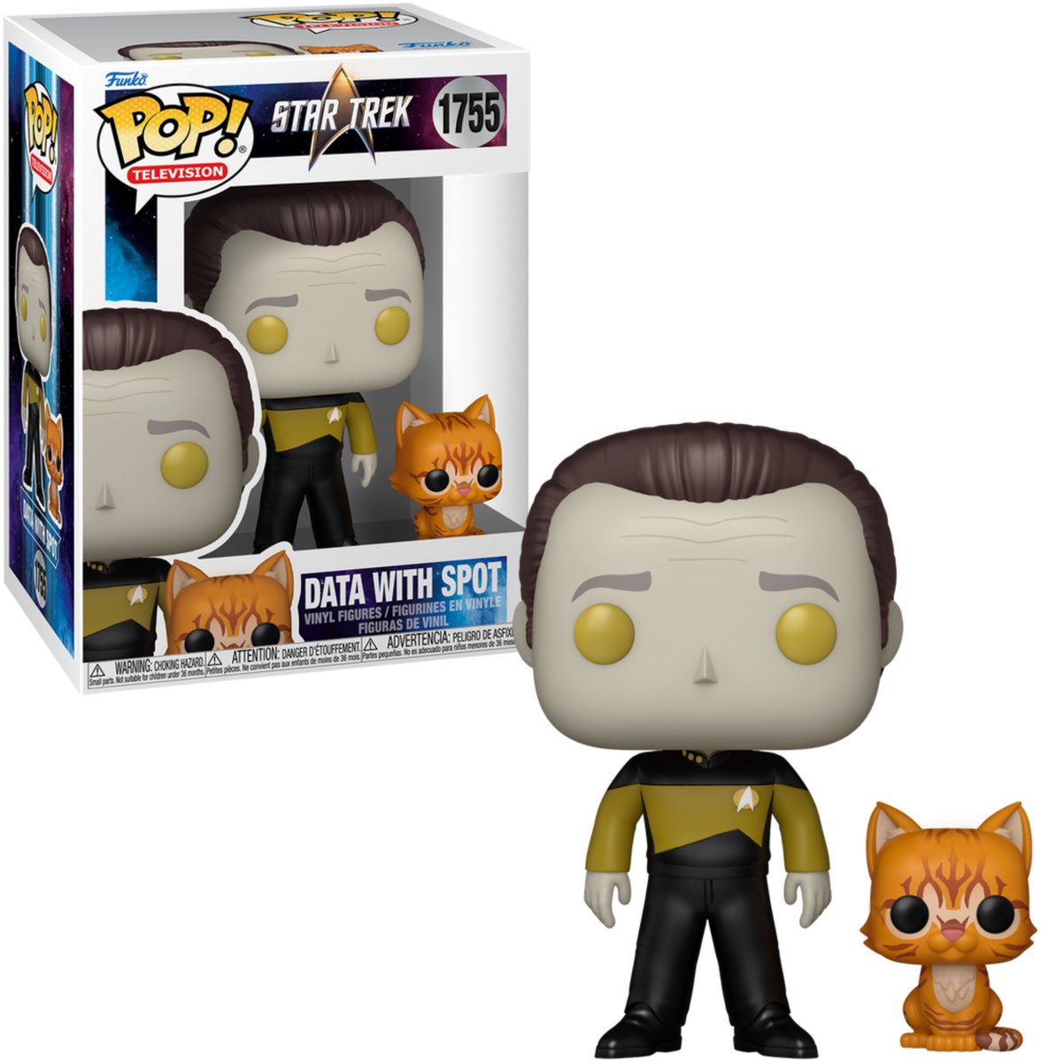 Funko star trek pop! tv vinyl figurdata med spot #1755