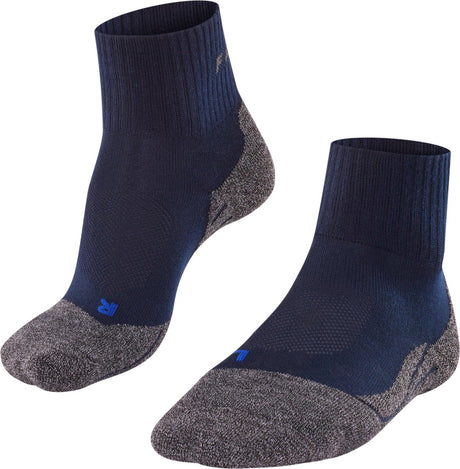 Falke tk2 cool short anti-blister tykt lyocell funktionelt materiale gåstrømper herre blå - str. 44-45