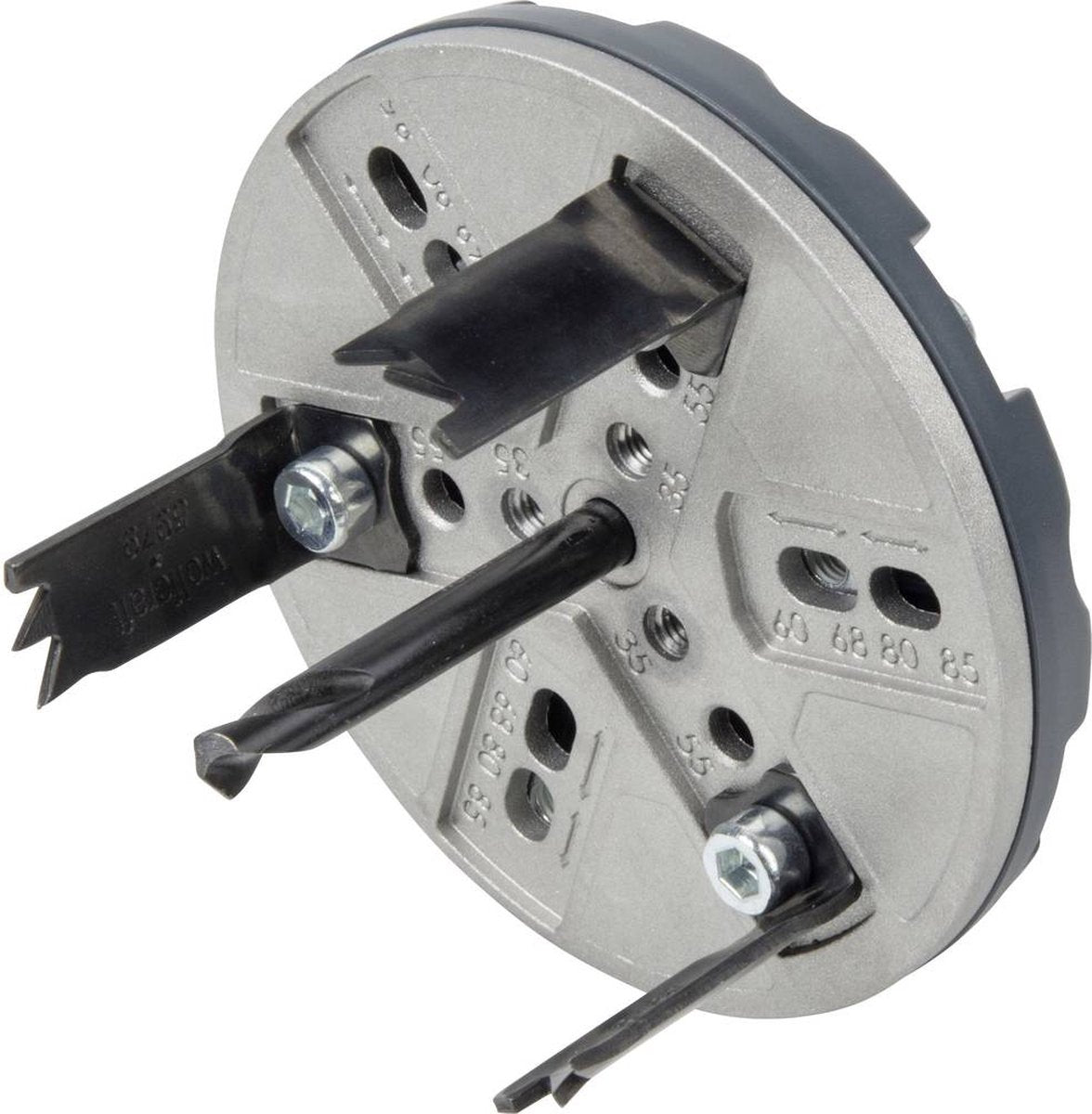 Wolfcraft - justerbar hulsav - til spotlights - 5986000