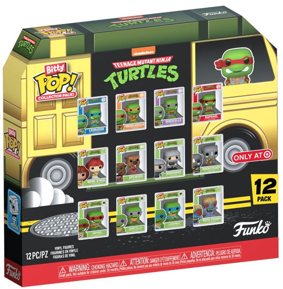 Funko teenage mutant ninja turtles - bitty pop 12 stk