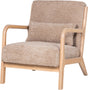 Woood mark lænestol - chenille - sand - 75x67x82