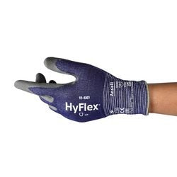 Arbejdshandsker ansell hyflex 11561r090-1p str. 9 mørkeblå 12 par
