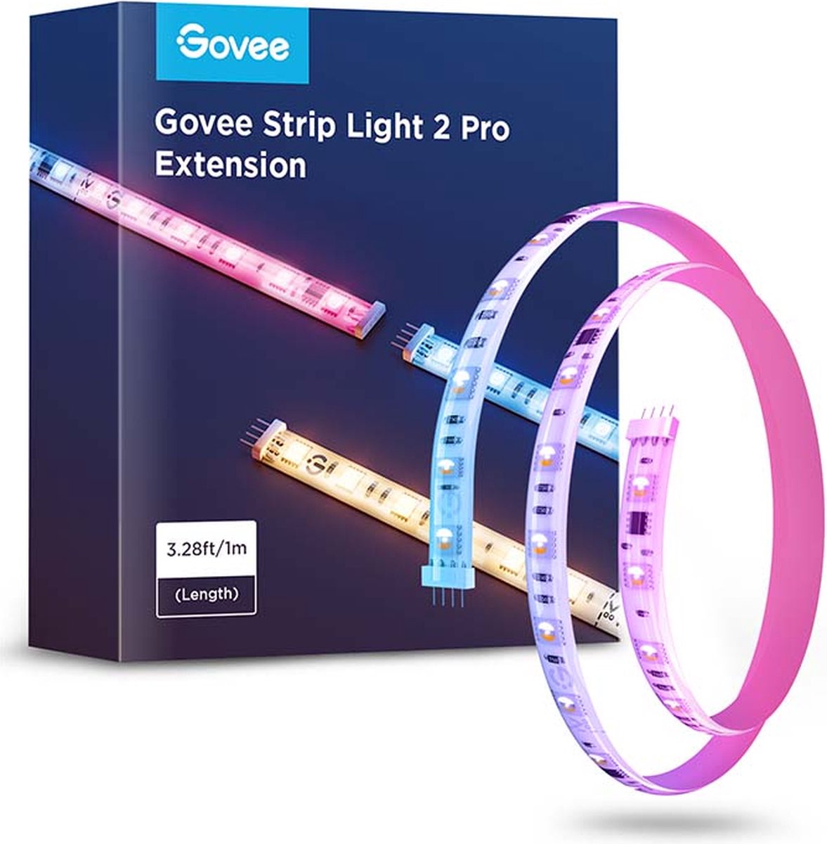 Govee smart LED strip 1m rgbic+ww - forlængelse til strip light pro