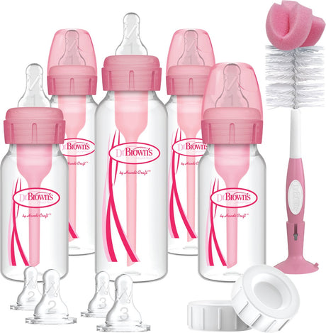 Dr. browns muligheder+ gavesæt - standard flaske - pink