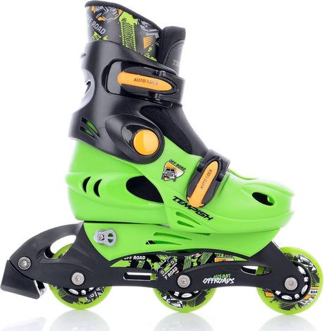 Tempish – baby skate sæt racer – inline skates – børn – justerbar – inklusive sikkerhedssæt – str. 26-29