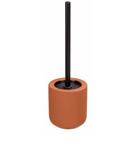 Wenko toiletbørste med holder - terracotta - toiletbørste med holder