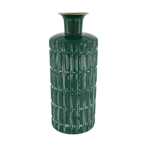 Dijk natural collections vase metal mørkegrøn ø16xh39cm