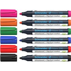 Schneider schrijfwaren whiteboard-marker schneider 96082000 maxx 290 kleurenassortiment