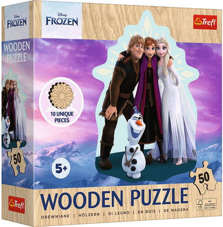 Trefl frosne puslespil i træ - Disney Frozen 2 - 50 stykker - FSC mix.