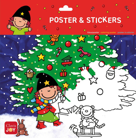 Clavis joy kleurposter heksje mimi viert kerstmis