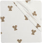 Jollein hoeslaken ledikant - 60x120cm - jersey - mini teddy bear