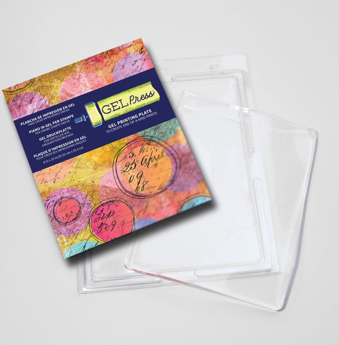 Gelpresse trykplade - rektangel 20,3x25,4cm