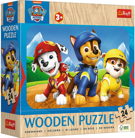 Trefl paw patrulje børnepuslespil træ puslespil i træ - 50 brikker - fra 4 år