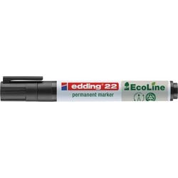 Edding ecoline markører 22, str. 22, stregbredde 1x5 mm, sort, 1 stk.