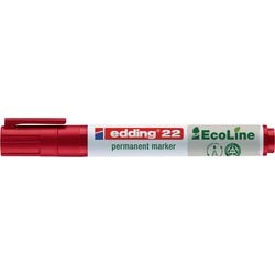 Creativ company permanentmarker edding e-22 breed beitelpunt rood