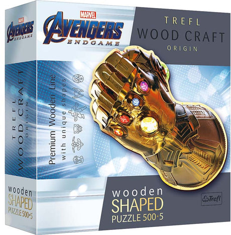 Trefl puslespil infinity gauntlet marvel heroes 500+5 stykker træ.