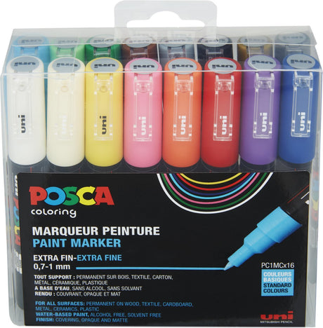 Posca uni tuscher standardfarver pc1mc 0,7-1 mm line